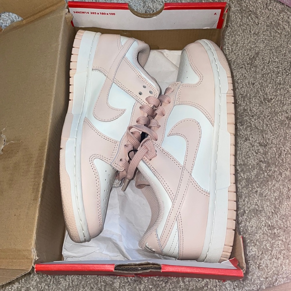 Women orange pearl Nike dunks
